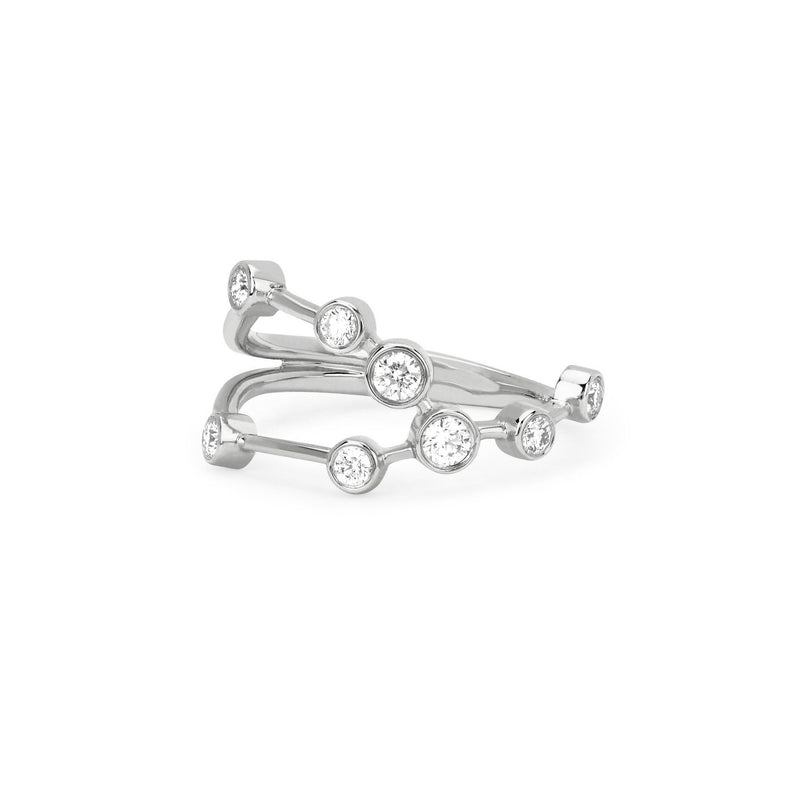 Taurus Constellation Ring White Gold 3 by Logan Hollowell Jewelry