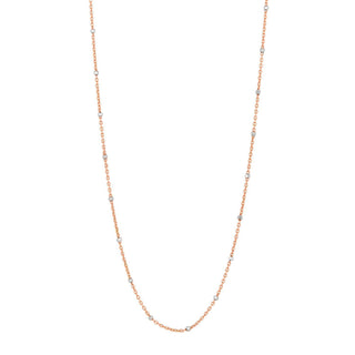 Two Toned Twinkle Choker Rose Gold 14-15"  by Logan Hollowell Jewelry
