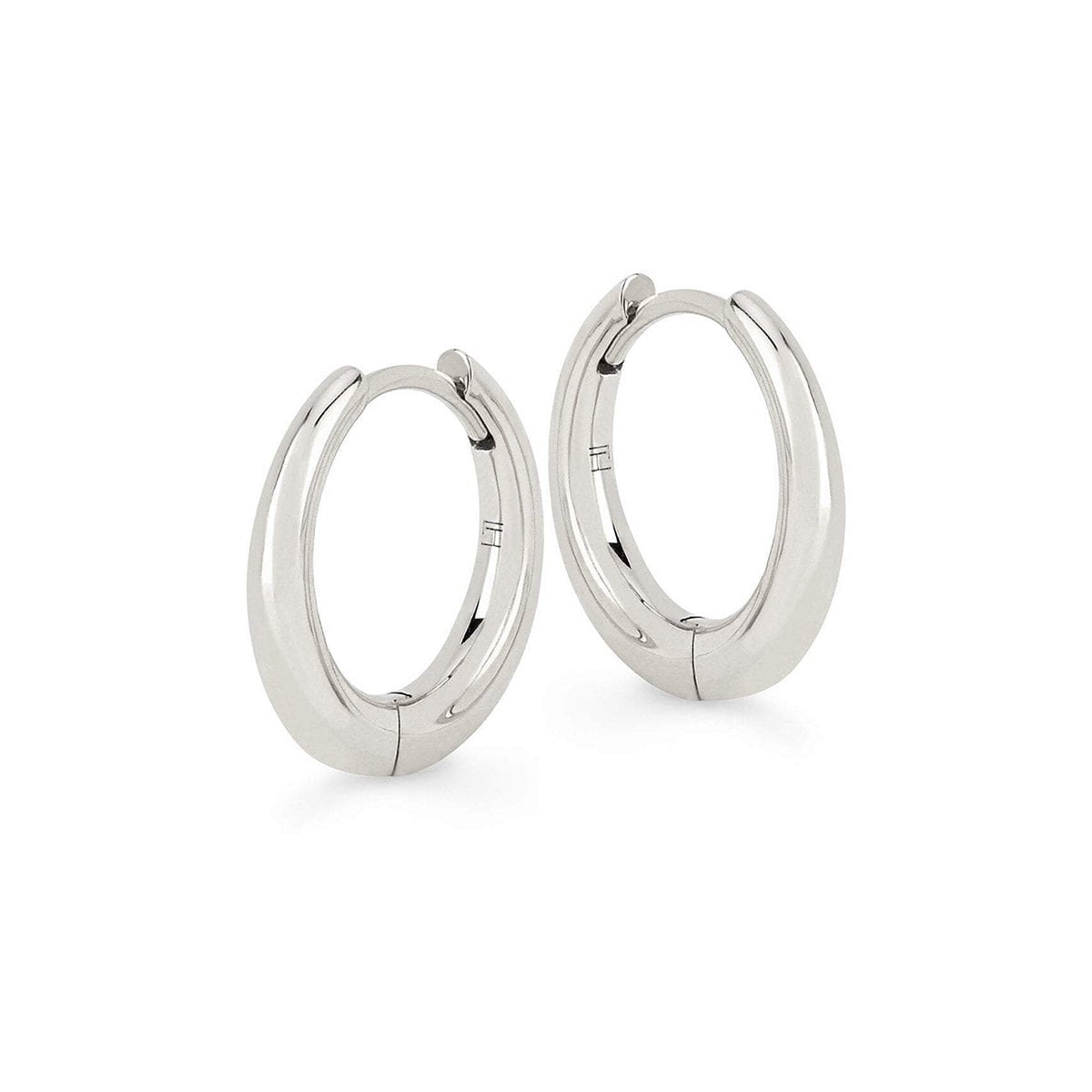 Petite Solid Crescent Unity Hoops by Logan Hollowell Jewelry