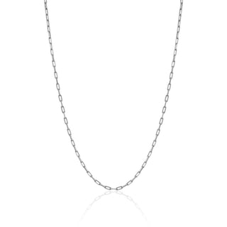 Baby Alchemy Link Necklace White Gold 14"-15"  by Logan Hollowell Jewelry