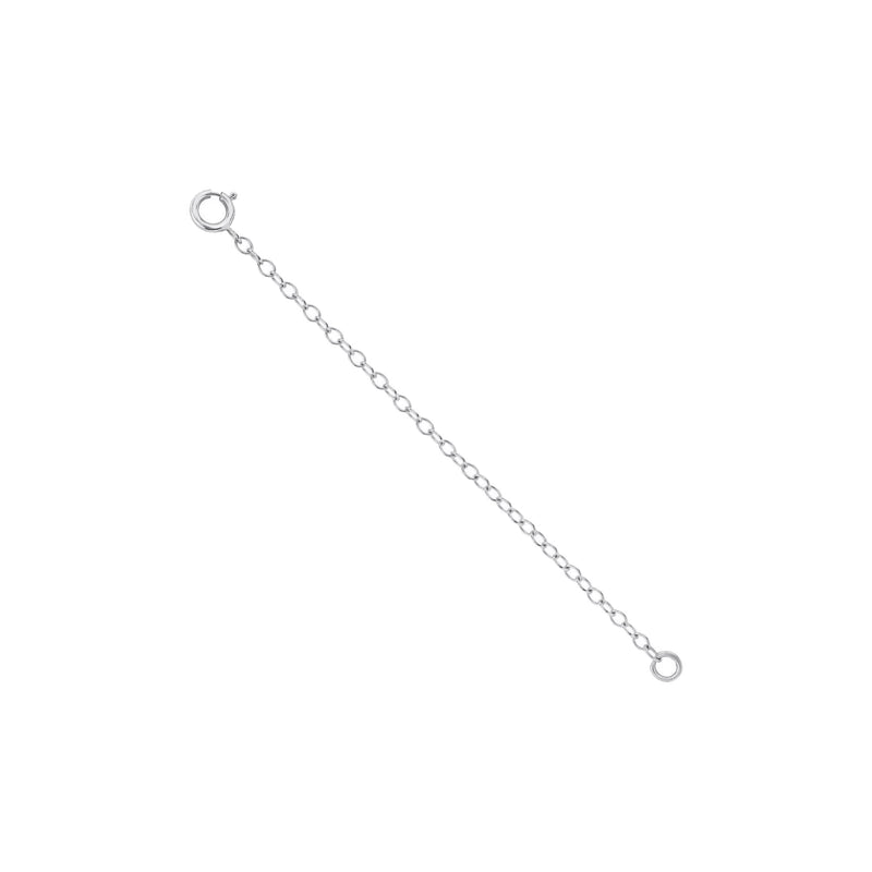 Solid Gold Extender White Gold 1 inch  by Logan Hollowell Jewelry