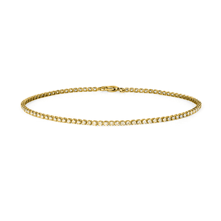 Mini Diamond Goddess Bracelet | Ready to Ship 6.5" (Petite) Yellow Gold  by Logan Hollowell Jewelry