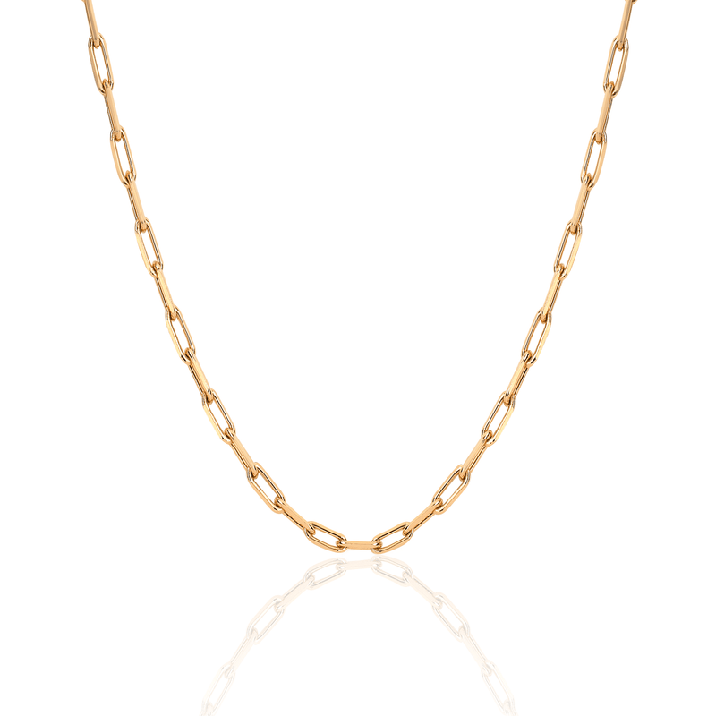 Alchemy Link Necklace | Ready to Ship Yellow Gold 14" Solid by Logan Hollowell Jewelry