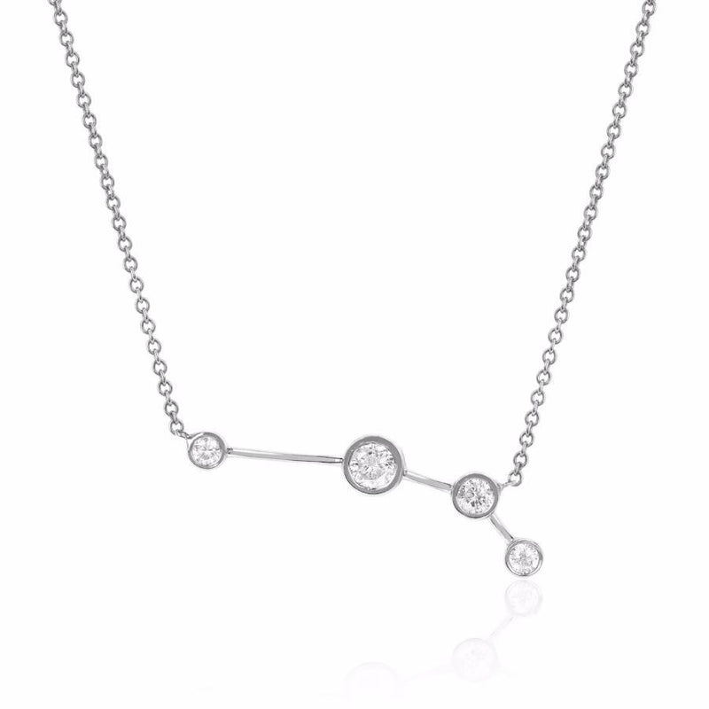 Aries Constellation Necklace | Ready to Ship White Gold by Logan Hollowell Jewelry