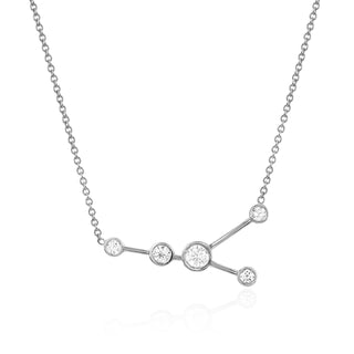 Cancer Constellation Necklace White Gold   by Logan Hollowell Jewelry