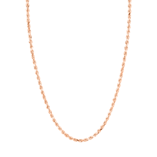 Golden Rope Chain 16" Rose Gold  by Logan Hollowell Jewelry