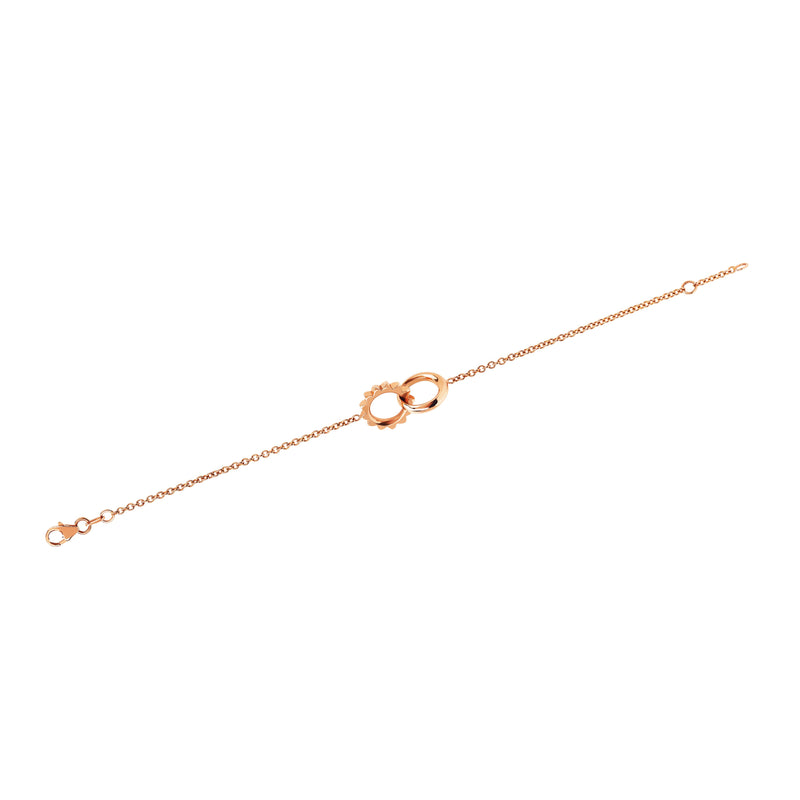 Interlocking Unity Solid Gold Bracelet    by Logan Hollowell Jewelry