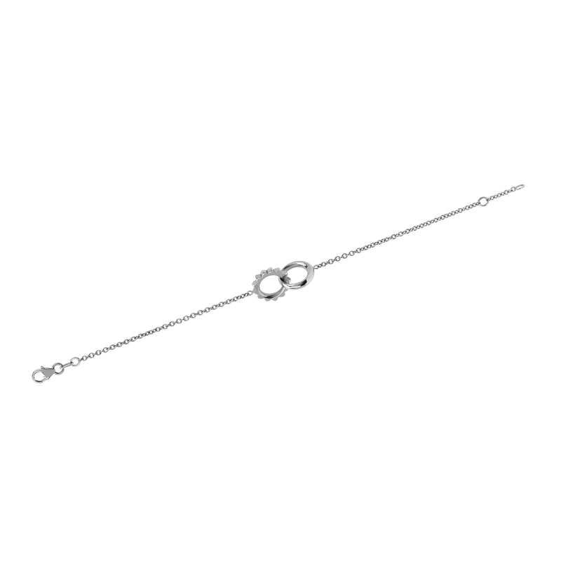 Interlocking Unity Solid Gold Bracelet    by Logan Hollowell Jewelry