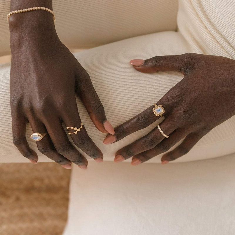 French Pavé Diamond Wilderness Band | Ready to Ship by Logan Hollowell Jewelry