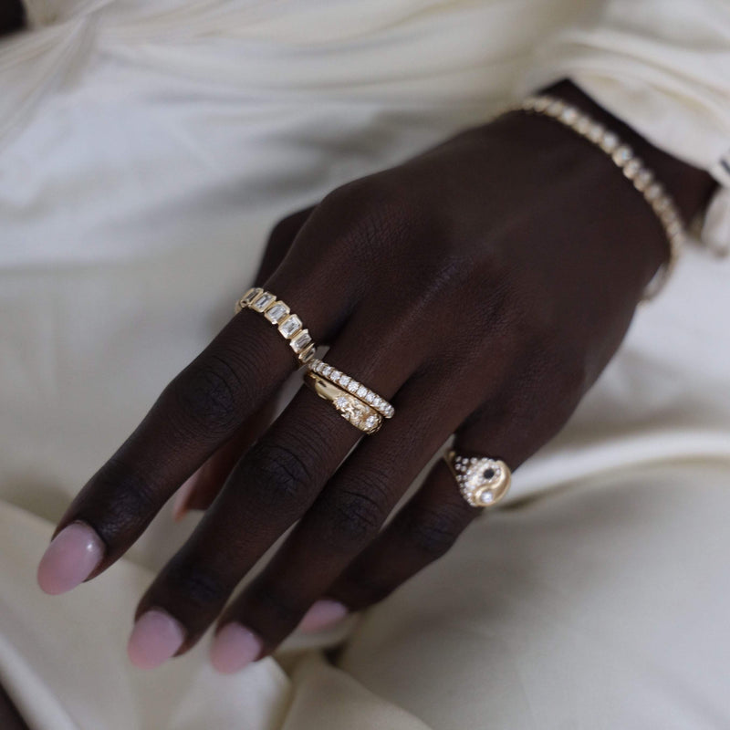 French Pavé Diamond Wilderness Band | Ready to Ship by Logan Hollowell Jewelry