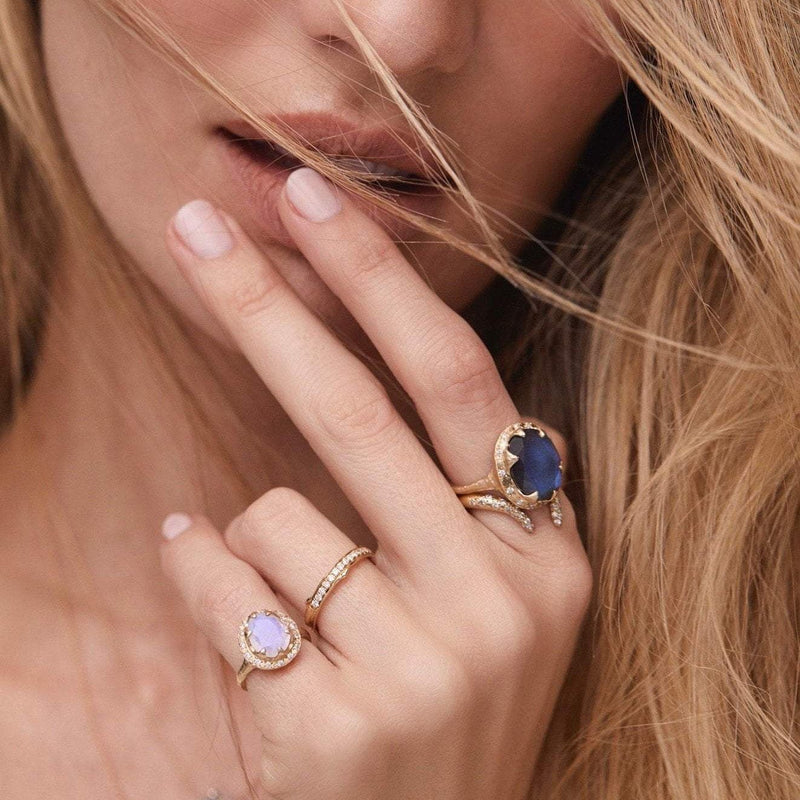 Rose Thorn Pavé Diamond Band | Ready to Ship by Logan Hollowell Jewelry