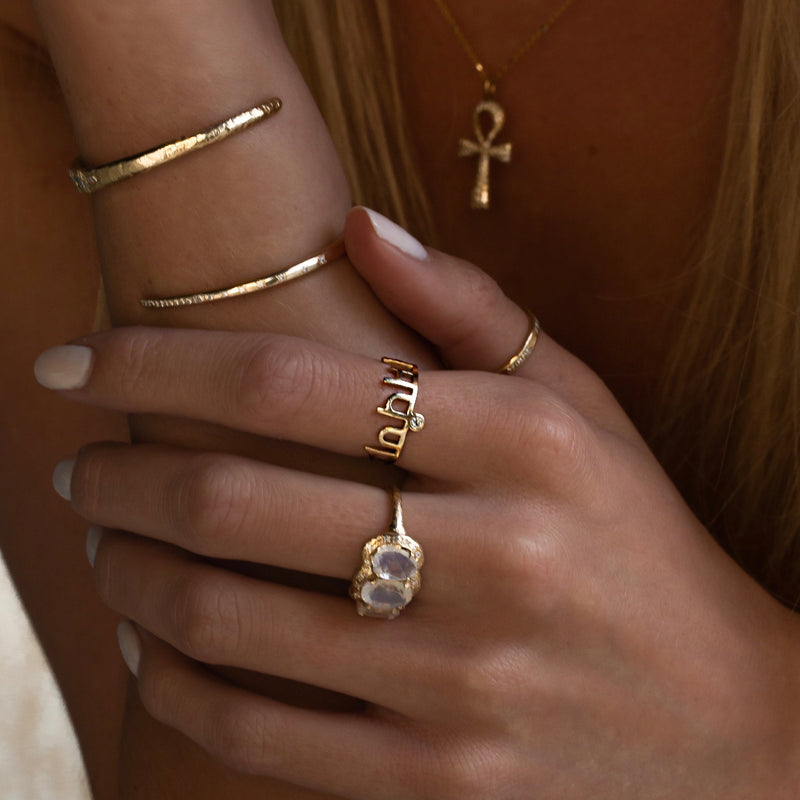 LH "Surrender" Sanskrit Ring | Ready to Ship by Logan Hollowell Jewelry