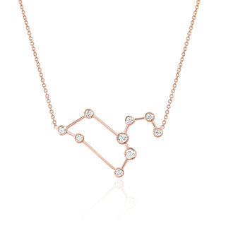 Leo Constellation Necklace Rose Gold   by Logan Hollowell Jewelry