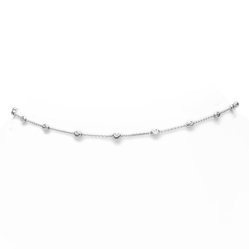 Mooncut Choker White Gold   by Logan Hollowell Jewelry