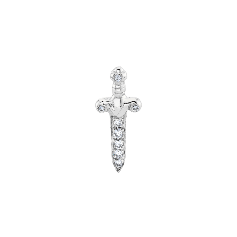 Pavé Diamond Dagger Studs | Ready to Ship by Logan Hollowell Jewelry