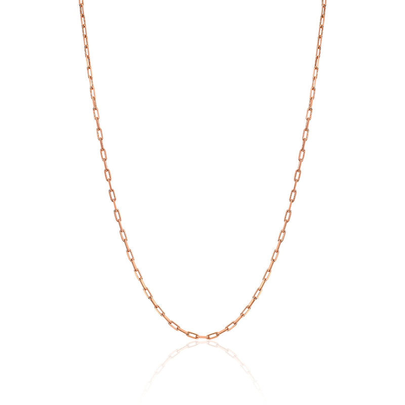 Petite Alchemy Link Necklace Rose Gold 14"-15" by Logan Hollowell Jewelry
