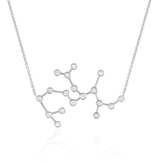 Sagittarius Constellation Necklace White Gold   by Logan Hollowell Jewelry