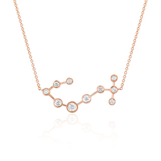 Scorpio Constellation Necklace Rose Gold   by Logan Hollowell Jewelry