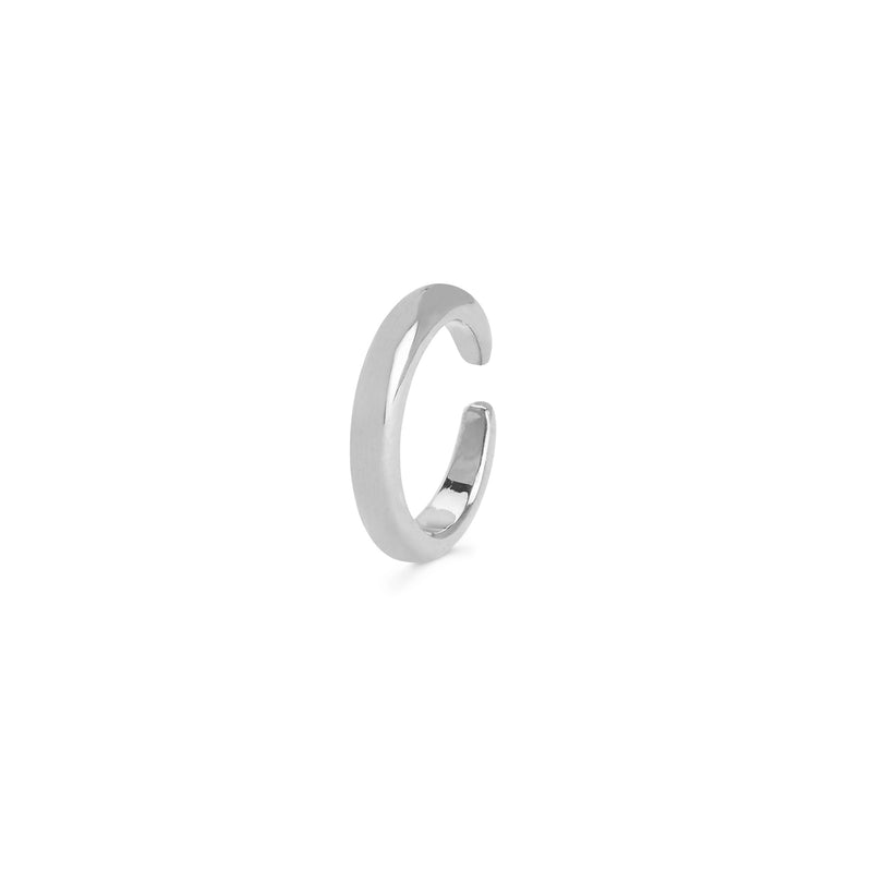 Solid Ear Cuff White Gold   by Logan Hollowell Jewelry